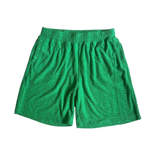Pleasures Zen Terry Green Shorts Mens Large - Picture 1 of 5